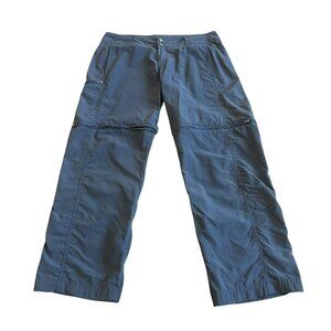 Exofficio Insect Shield Repellant Pants Zip-Off Shorts Grey Outdoor Hiking 10